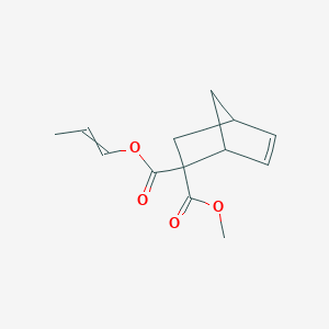 molecular formula C13H16O4 B14583453 2-Methyl 2-prop-1-en-1-yl bicyclo[2.2.1]hept-5-ene-2,2-dicarboxylate CAS No. 61518-70-5