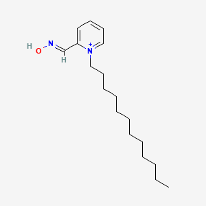 molecular formula C18H31N2O+ B14583458 (NE)-N-[(1-dodecylpyridin-1-ium-2-yl)methylidene]hydroxylamine 