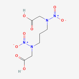 molecular formula C7H12N4O8 B14583469 2,2'-[Propane-1,3-diylbis(nitroazanediyl)]diacetic acid CAS No. 61383-49-1