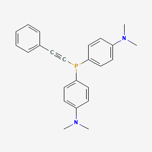 molecular formula C24H25N2P B14583473 4,4'-[(Phenylethynyl)phosphanediyl]bis(N,N-dimethylaniline) CAS No. 61123-76-0