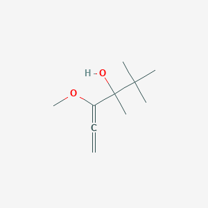 molecular formula C10H18O2 B14583523 4-Methoxy-2,2,3-trimethylhexa-4,5-dien-3-ol CAS No. 61186-70-7