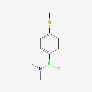 1-Chloro-N,N-dimethyl-1-[4-(trimethylsilyl)phenyl]boranamine