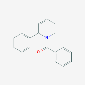 molecular formula C18H17NO B14583535 Pyridine, 1-benzoyl-1,2,5,6-tetrahydro-2-phenyl- CAS No. 61340-82-7