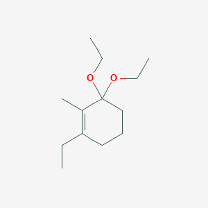 3,3-Diethoxy-1-ethyl-2-methylcyclohex-1-ene