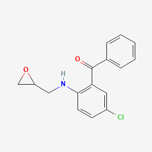 (5-Chloro-2-{[(oxiran-2-yl)methyl]amino}phenyl)(phenyl)methanone