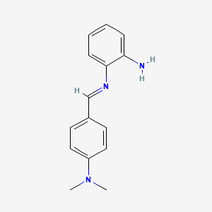 molecular formula C15H17N3 B14583569 1,2-Benzenediamine, N-[[4-(dimethylamino)phenyl]methylene]- CAS No. 61022-73-9