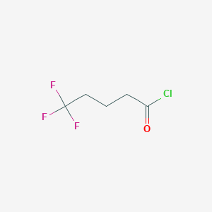 molecular formula C5H6ClF3O B1458358 Pentanoyl chloride, 5,5,5-trifluoro- CAS No. 1186202-35-6