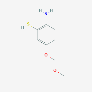 molecular formula C8H11NO2S B14583580 2-Amino-5-(methoxymethoxy)benzene-1-thiol CAS No. 61588-43-0