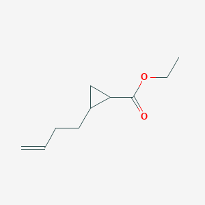 molecular formula C10H16O2 B14583583 Ethyl 2-(but-3-en-1-yl)cyclopropane-1-carboxylate CAS No. 61452-53-7