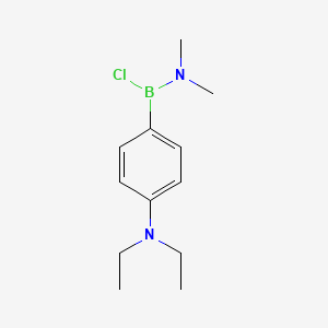 1-Chloro-1-[4-(diethylamino)phenyl]-N,N-dimethylboranamine