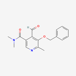 5-(Benzyloxy)-4-formyl-N,N,6-trimethylpyridine-3-carboxamide