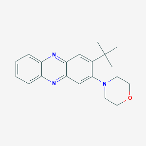 molecular formula C20H23N3O B14583595 Phenazine, 2-(1,1-dimethylethyl)-3-(4-morpholinyl)- CAS No. 61155-56-4