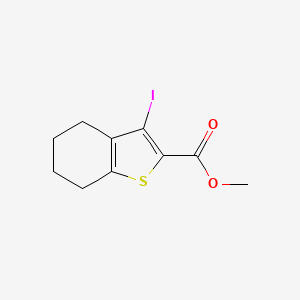 molecular formula C10H11IO2S B1458363 Methyl 3-iodo-4,5,6,7-tetrahydrobenzo[b]thiophene-2-carboxylate CAS No. 1428794-86-8