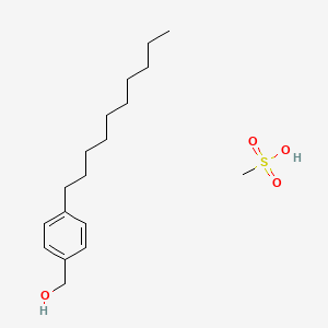 (4-Decylphenyl)methanol;methanesulfonic acid