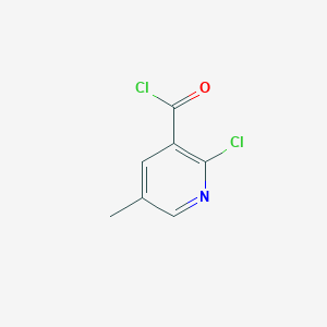 molecular formula C7H5Cl2NO B1458366 2-Chloro-5-methylpyridine-3-carbonyl chloride CAS No. 1088496-56-3