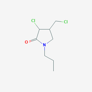 3-Chloro-4-(chloromethyl)-1-propylpyrrolidin-2-one