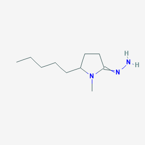 2-Hydrazinylidene-1-methyl-5-pentylpyrrolidine