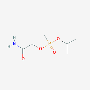 molecular formula C6H14NO4P B14583688 2-Amino-2-oxoethyl propan-2-yl methylphosphonate CAS No. 61388-29-2