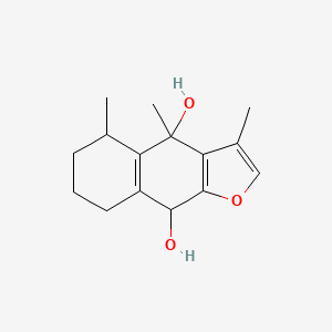 3,4,5-Trimethyl-4,5,6,7,8,9-hexahydronaphtho[2,3-b]furan-4,9-diol