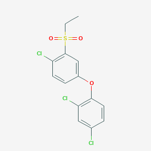 1-Chloro-4-(2,4-dichlorophenoxy)-2-(ethanesulfonyl)benzene