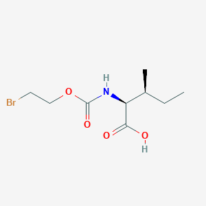 molecular formula C9H16BrNO4 B14583726 N-[(2-Bromoethoxy)carbonyl]-L-isoleucine CAS No. 61445-17-8