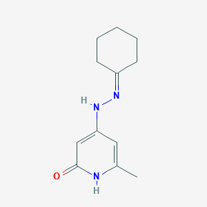 4-(2-cyclohexylidenehydrazinyl)-6-methyl-1H-pyridin-2-one