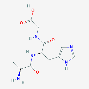 molecular formula C11H17N5O4 B14583739 L-Alanyl-L-histidylglycine CAS No. 61081-56-9