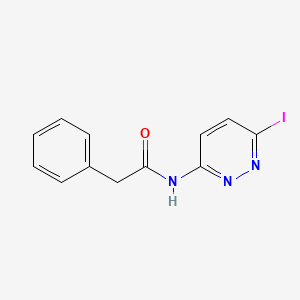 molecular formula C12H10IN3O B1458374 N-(6-碘哒嗪-3-基)-2-苯基乙酰胺 CAS No. 1439400-51-7