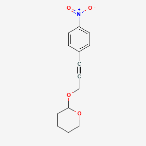 2-{[3-(4-Nitrophenyl)prop-2-yn-1-yl]oxy}oxane