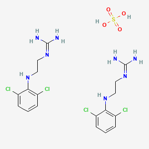 Sulfuric acid--N''-[2-(2,6-dichloroanilino)ethyl]guanidine (1/2)