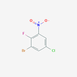 molecular formula C6H2BrClFNO2 B1458377 1-溴-5-氯-2-氟-3-硝基苯 CAS No. 1679357-80-2