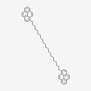 molecular formula C54H62 B14583775 1,1'-(Docosane-1,22-diyl)dipyrene CAS No. 61549-38-0