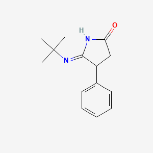 2H-Pyrrol-2-one, 5-[(1,1-dimethylethyl)amino]-3,4-dihydro-4-phenyl-