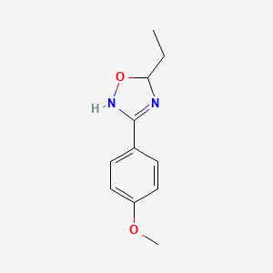 5-Ethyl-3-(4-methoxyphenyl)-2,5-dihydro-1,2,4-oxadiazole