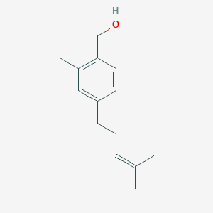 molecular formula C14H20O B14583817 [2-Methyl-4-(4-methylpent-3-en-1-yl)phenyl]methanol CAS No. 61447-99-2