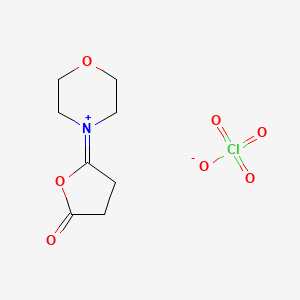 4-(5-Oxooxolan-2-ylidene)morpholin-4-ium perchlorate