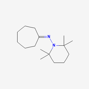 molecular formula C16H30N2 B14583884 N-(2,2,6,6-Tetramethylpiperidin-1-yl)cycloheptanimine CAS No. 61147-63-5