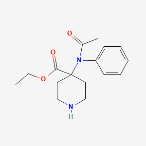 Ethyl 4-[acetyl(phenyl)amino]piperidine-4-carboxylate