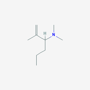 molecular formula C9H19N B14583916 N,N,2-Trimethylhex-1-en-3-amine CAS No. 61308-03-0