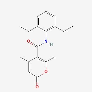 N-(2,6-Diethylphenyl)-4,6-dimethyl-2-oxo-2H-pyran-5-carboxamide