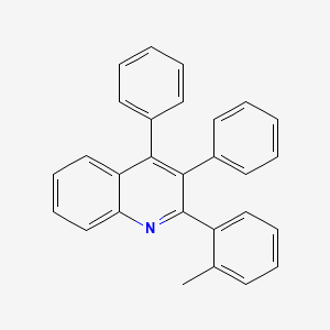 molecular formula C28H21N B14583946 2-(2-Methylphenyl)-3,4-diphenylquinoline CAS No. 61576-43-0