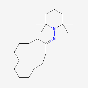 molecular formula C21H40N2 B14583963 N-(2,2,6,6-Tetramethylpiperidin-1-yl)cyclododecanimine CAS No. 61147-64-6