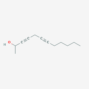 molecular formula C12H18O B14583965 Dodeca-3,6-diyn-2-OL CAS No. 61626-25-3