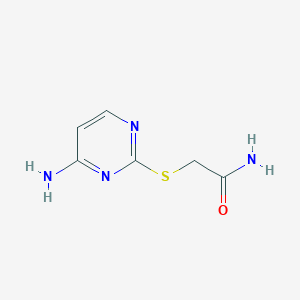 2-[(4-Aminopyrimidin-2-yl)sulfanyl]acetamide