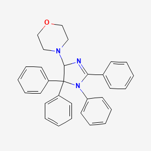 molecular formula C31H29N3O B14584016 4-(1,2,5,5-Tetraphenyl-4,5-dihydro-1H-imidazol-4-yl)morpholine CAS No. 61253-77-8