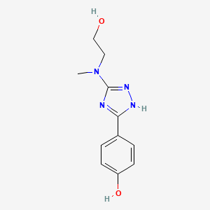 Phenol, 4-[5-[(2-hydroxyethyl)methylamino]-1H-1,2,4-triazol-3-yl]-