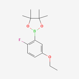 molecular formula C14H20BFO3 B1458406 5-乙氧基-2-氟苯基硼酸频哪醇酯 CAS No. 2121512-83-0