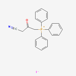 molecular formula C22H19INOP B14584064 (3-Cyano-2-oxopropyl)(triphenyl)phosphanium iodide CAS No. 61553-39-7