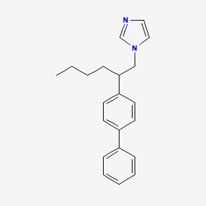 1-[2-([1,1'-Biphenyl]-4-yl)hexyl]-1H-imidazole