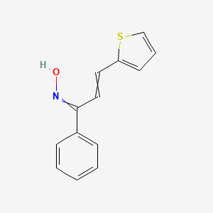 N-[1-Phenyl-3-(thiophen-2-yl)prop-2-en-1-ylidene]hydroxylamine